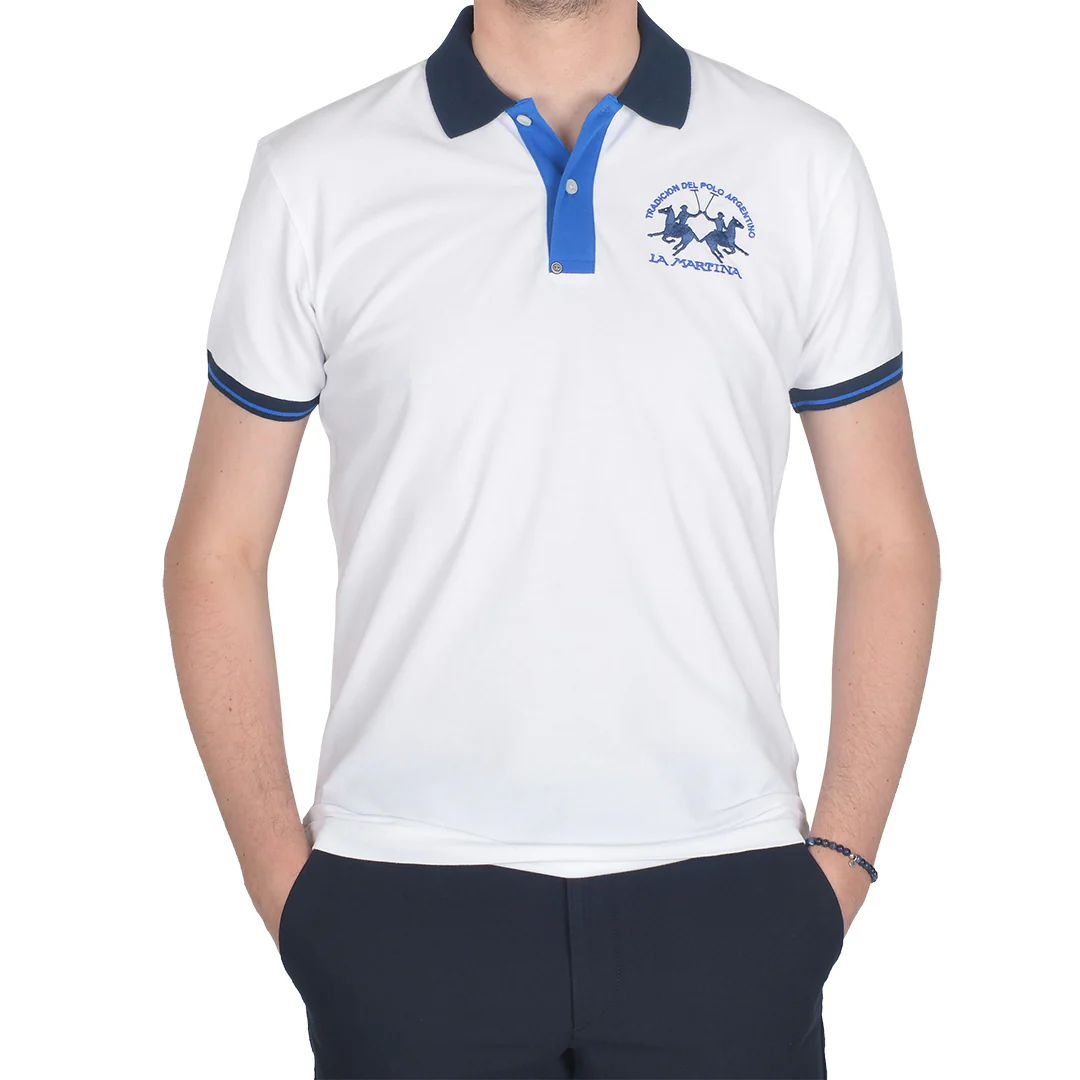 La Martina Original T-shirt Polo قميص NEW