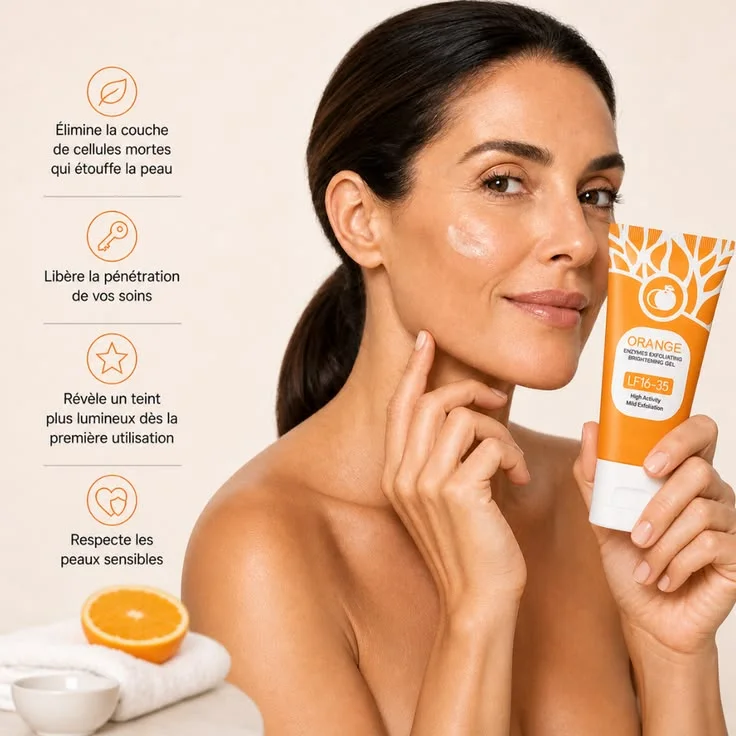 Gel Exfoliant à l'Orange — Peau Douce, Éclatante & Sans Imperfections | OFFRE 1+1 GRATUIT
