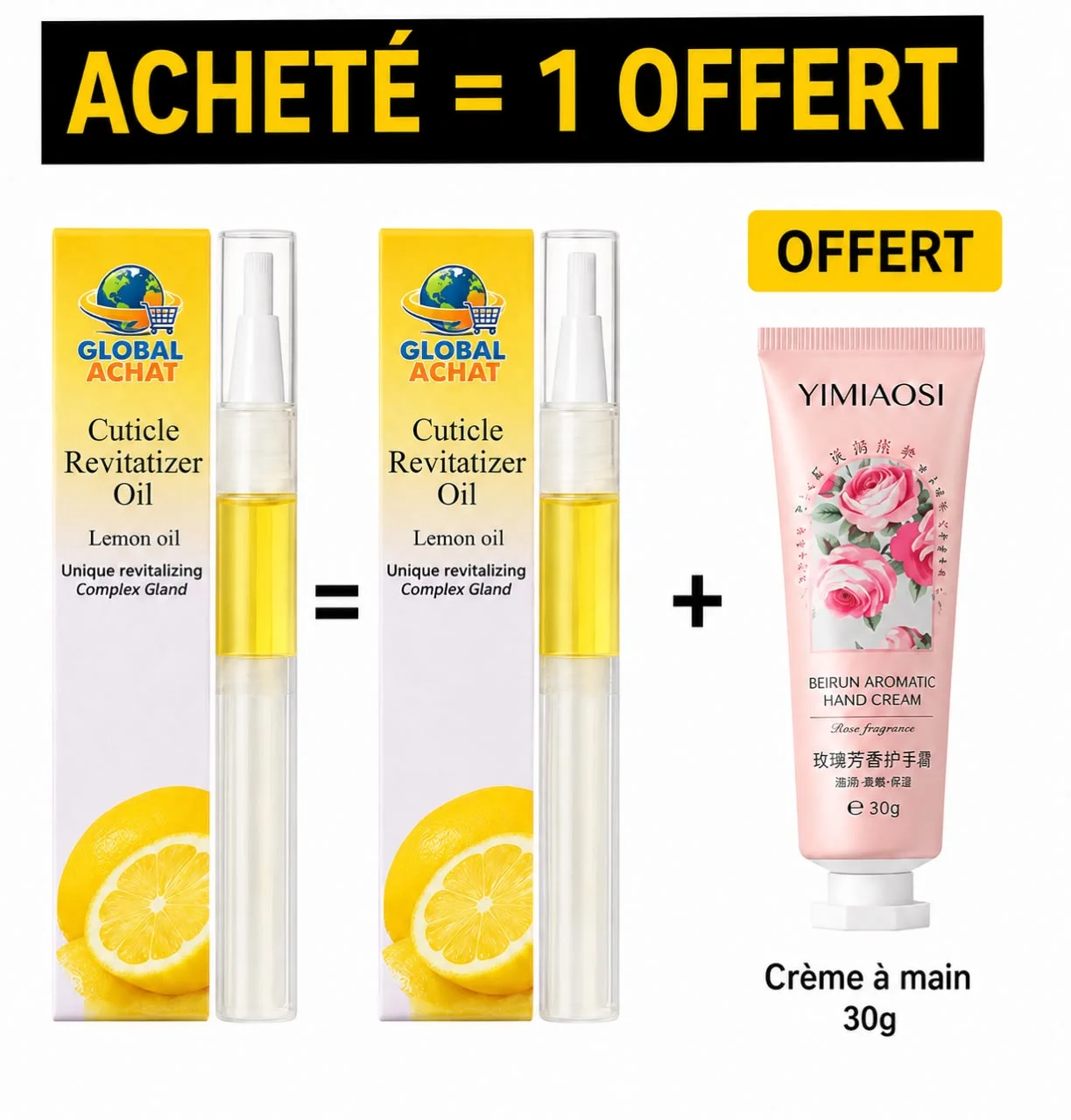 OFFRE EXCLUSIVE : 1 ACHETÉ = 1 OFFERT + 1 CRÈME POUR LES MAINS OFFERTE ! 🎁