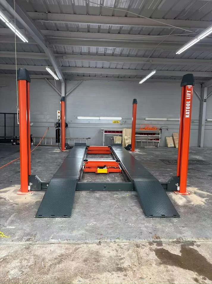 Katool KT-4H150, 4 Post Alignment Lift 15,000 lb - Rolling Jack Included