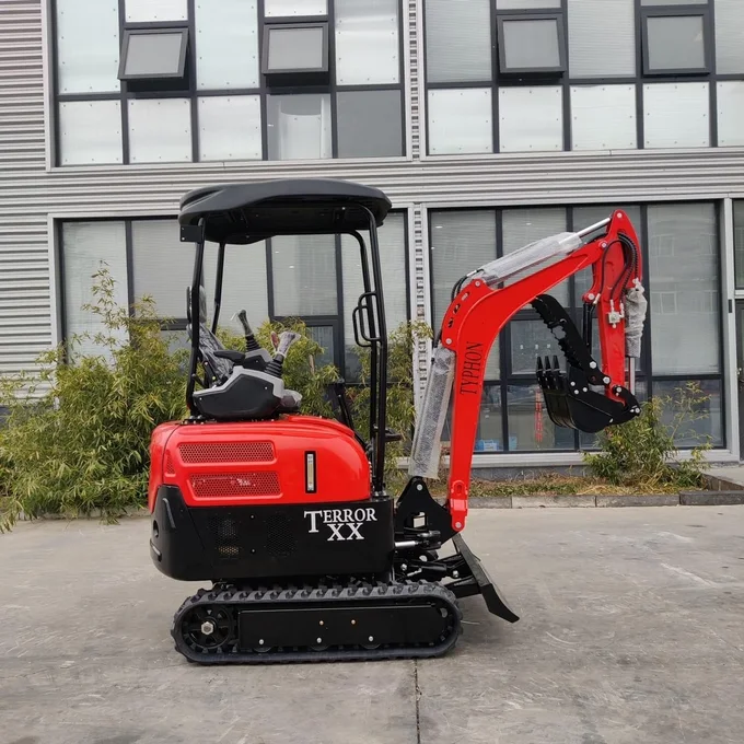 4,000 lb TYPHON Terror XX Mini Excavator Rubber Track with D902 Diesel Engine USA