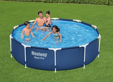 B.Piscine Bestway Steel Pro 305x76 cm - Filtration incluse ✔️ Montage ultra-rapide