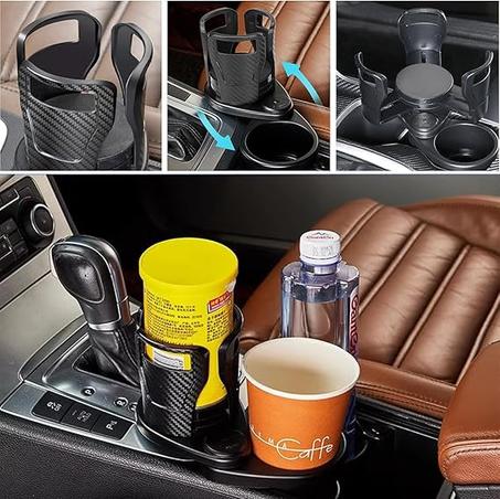 🔥 خلي سيارتك منظمة مع حامل الأكواب المتعدد الاستعمالات!