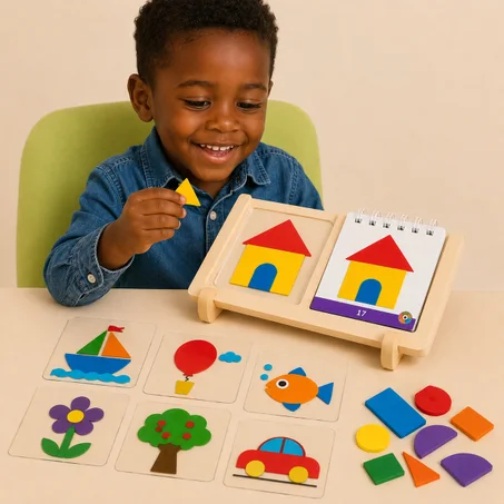 Jeu éducatif cartes transparentes enfants (SEN)