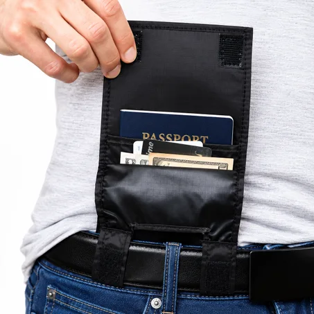 Portefeuille de ceinture discret pour voyage (CIV)