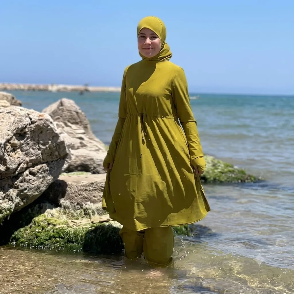 🌊 بوركيني للبنات المحجبات (من 10 إلى 16 سنة)