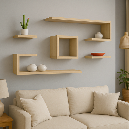 زَيّن جدار منزلك برفوف خشبية تجمع بين البساطة والأناقة!