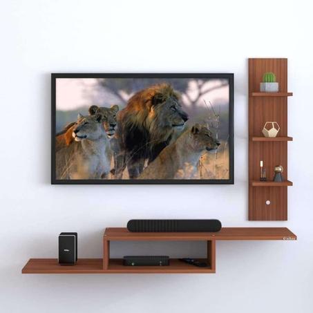 طاولة تلفاز جدارية بتصميم ذكي وعصري