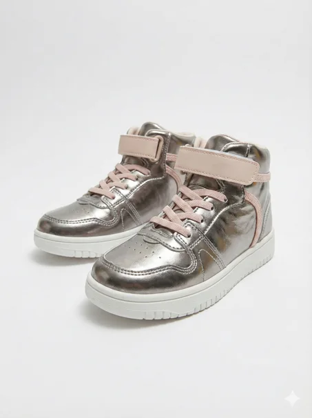 ِConverse بناتي ميتاليك - بلمسات وردية – مستورد من إسبانيا