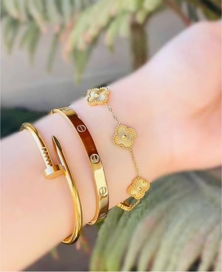 Trio bracelet van cleef+cartier+clou cartier