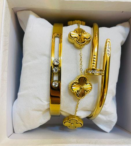 trio bracelet van cleef+cartier+messika