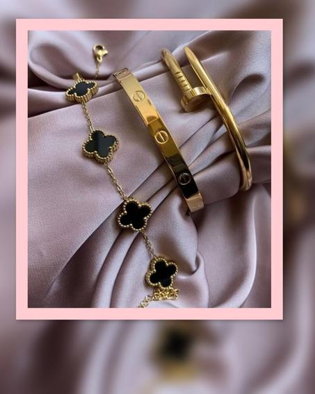 Trio bracelet van cleef+cartier+clou cartier