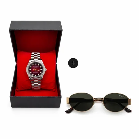 Rolex  famme avec lunette