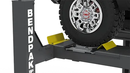 BENDPAK HDSO14AX 14,000 LB. CAPACITY / ALI CERTIFIED ALIGNMENT / EXTENDED / OPEN FRONT / INCLUDES TURNPLATES AND SLIP PLATES