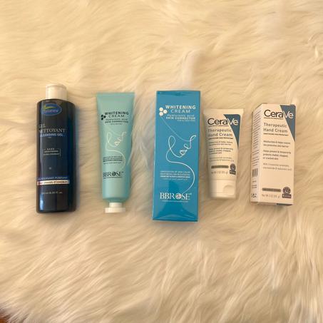 مجموعة كريم التبييض + غاسول الوجه+ كريم الترطيب