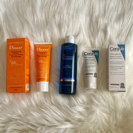 مجموعة غاسول الوجه +  واقي الشمس + المرطب