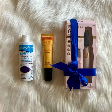 مجموعة العناية بالوجه الجسم و القدمين