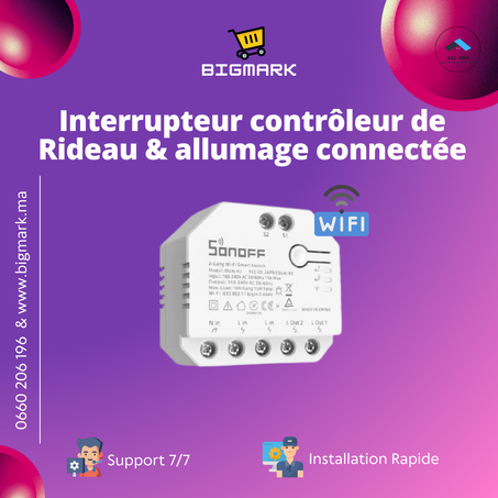 SONOFF WIFI SMART SWITCH 2-GANG