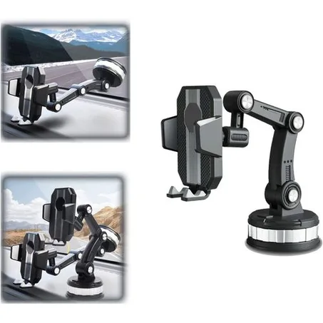 حامل هاتف للسيارة يُثبّت على الزجاج الأمامي/لوحة القيادة (كوب شفط فائق القوة)