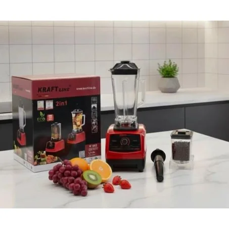 خلاط كرافت لاين، خلاط كهربائي، محضر طعام مع وعاءين غير قابلين للكسر، عصارة حمضيات، وآلة ضغط حبوب