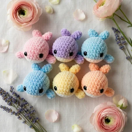 No-Sew Crochet Whale Pattern PDF | Whale Crochet Pattern | Amigurumi Crochet Pattern | Cute Crochet Animal