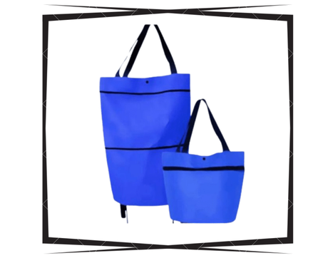 حقيبة التسوق قابلة للطي ذات عجلات