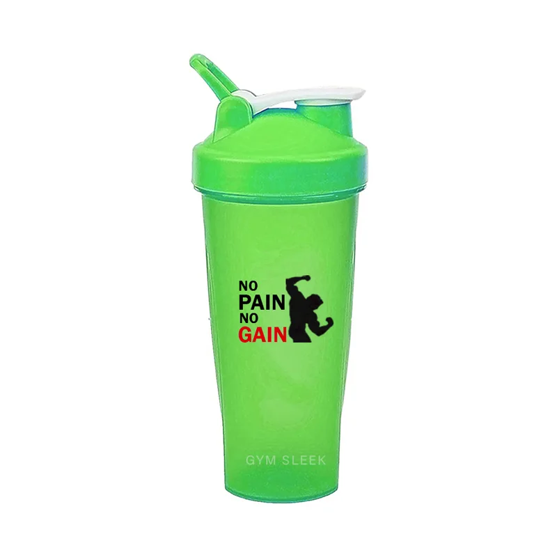 Shaker Protéiné 600 ml – Bouteille de Fitness avec Couvercle Anti-Fuite