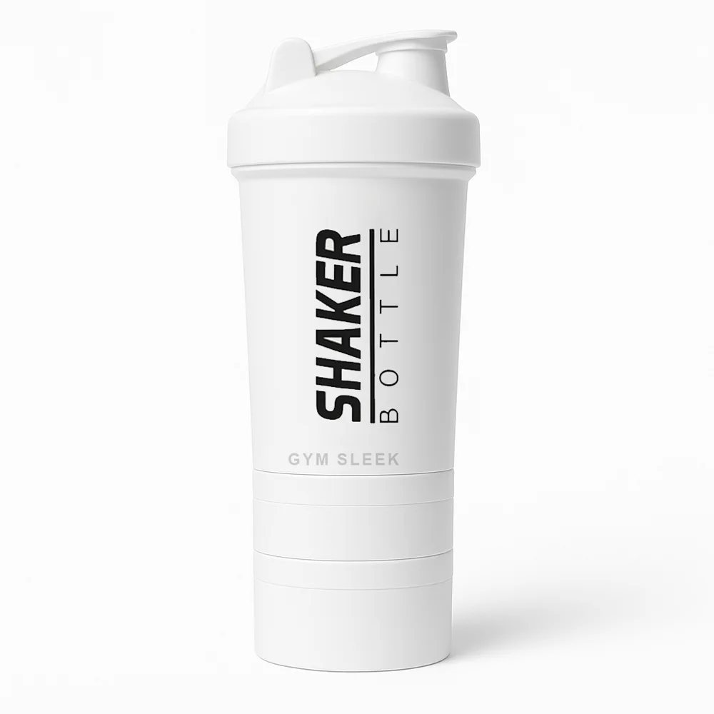 Shaker Protéiné Anti-Fuite avec Compartiments Sans BPA | Gym Sleek