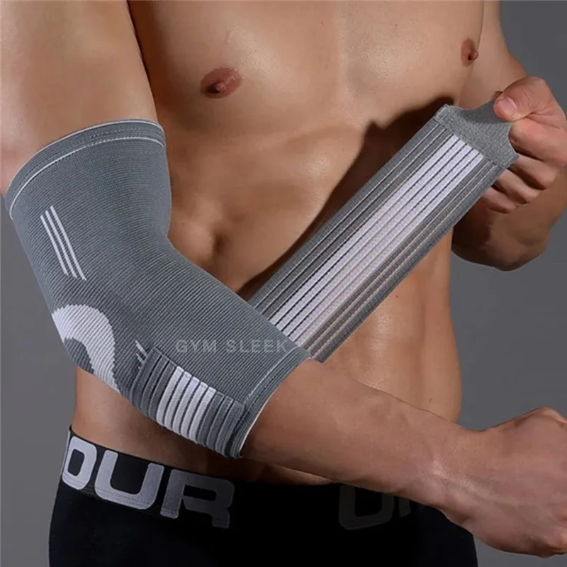 Bandage Coude Élastique de Compression - Coudière Protection Articulaire et Réduction de la Fatigue - Idéal pour Cyclisme, Elbow Support Musculation et Sports Intenses