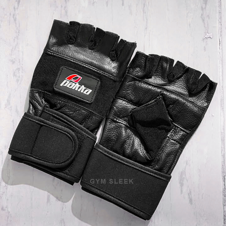 Gants de Musculation Antidérapants avec Bandes de Poignet | Gym Sleek