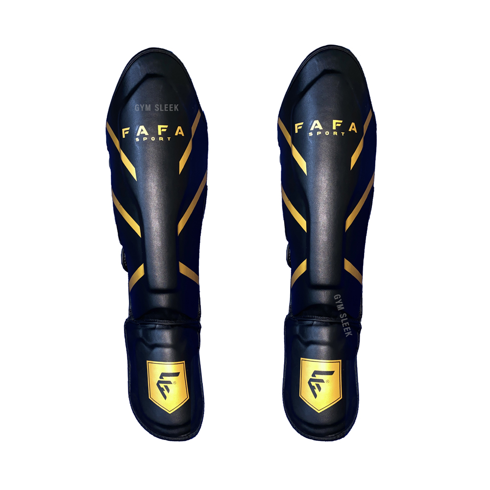 Protège-Tibias pour Muay Thai, MMA et Kickboxing - Double Protection, Réglable et Confortable