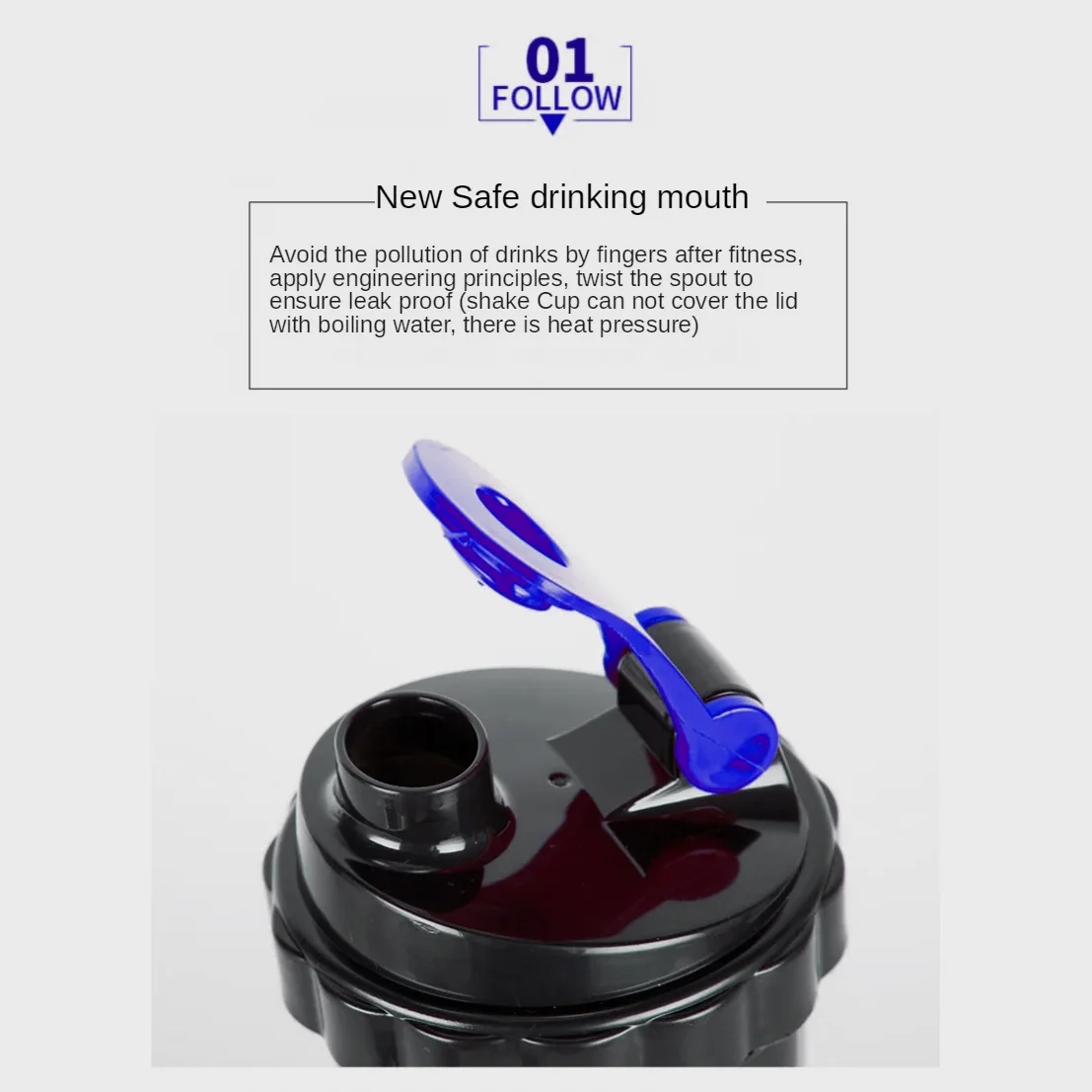 Shaker Spider Pro avec Compartiments – Anti-Fuite, Sans BPA