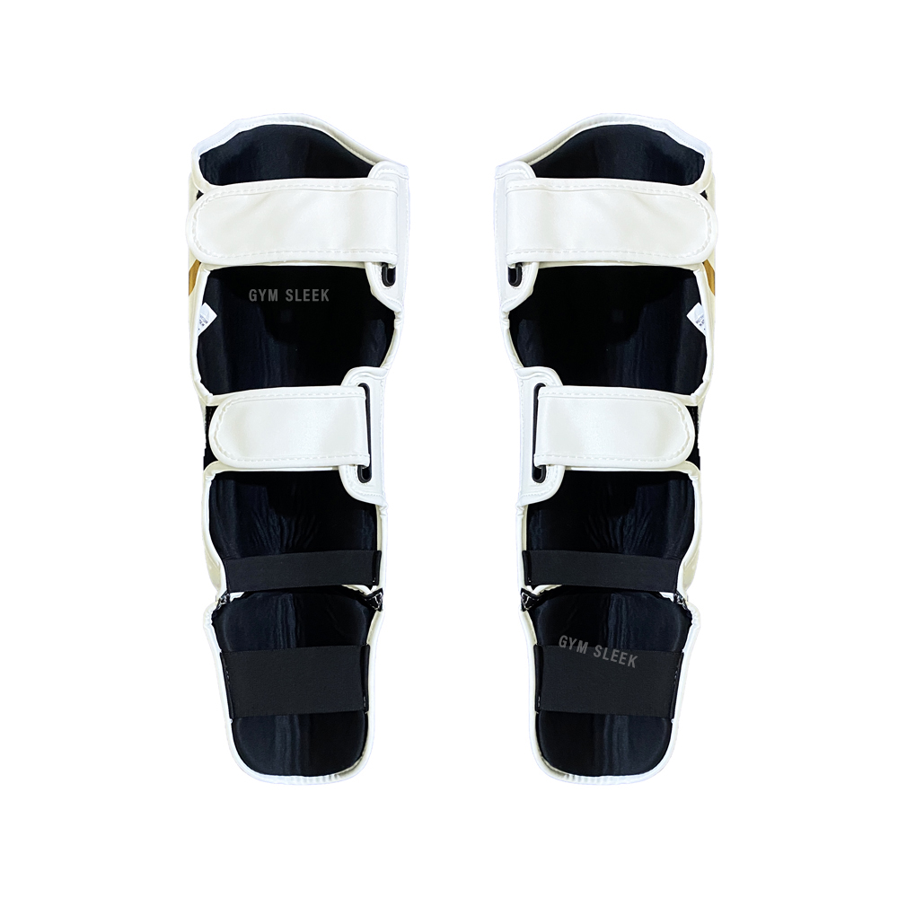 Protège-Tibias pour Muay Thai, MMA et Kickboxing - Double Protection, Réglable et Confortable | Gym Sleek