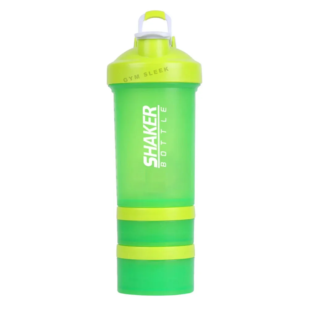 Shaker Protéiné Anti-Fuite avec Compartiments Sans BPA | Gym Sleek