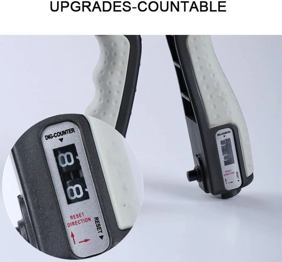 Muscleur de Main Avant Bras Pince à Main avec compteur Résistance Réglable 10 à 60 kg