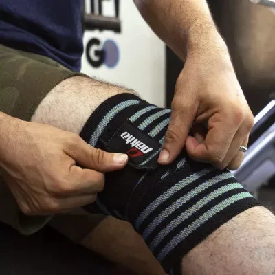 Bandes de Genoux Premium pour Entraînement Intensif – Idéales pour le Fitness, CrossFit, Musculation et Haltérophilie