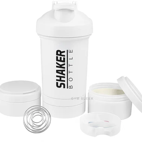 Shaker Protéiné Anti-Fuite avec Compartiments Sans BPA | Gym Sleek