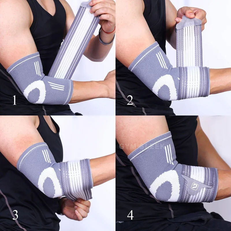 Bandage Coude Élastique de Compression - Coudière Protection Articulaire et Réduction de la Fatigue - Idéal pour Cyclisme, Elbow Support Musculation et Sports Intenses