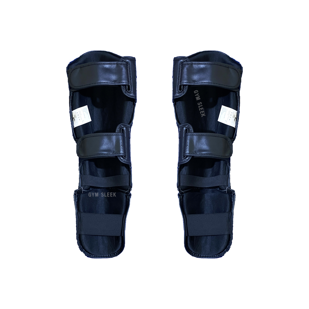 Protège-Tibias pour Muay Thai, MMA et Kickboxing - Double Protection, Réglable et Confortable