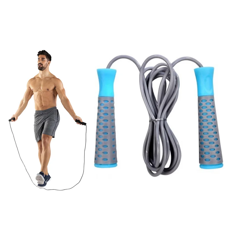 Corde à Sauter Ajustable en PVC – Entraînement Boxe, Fitness & CrossFit