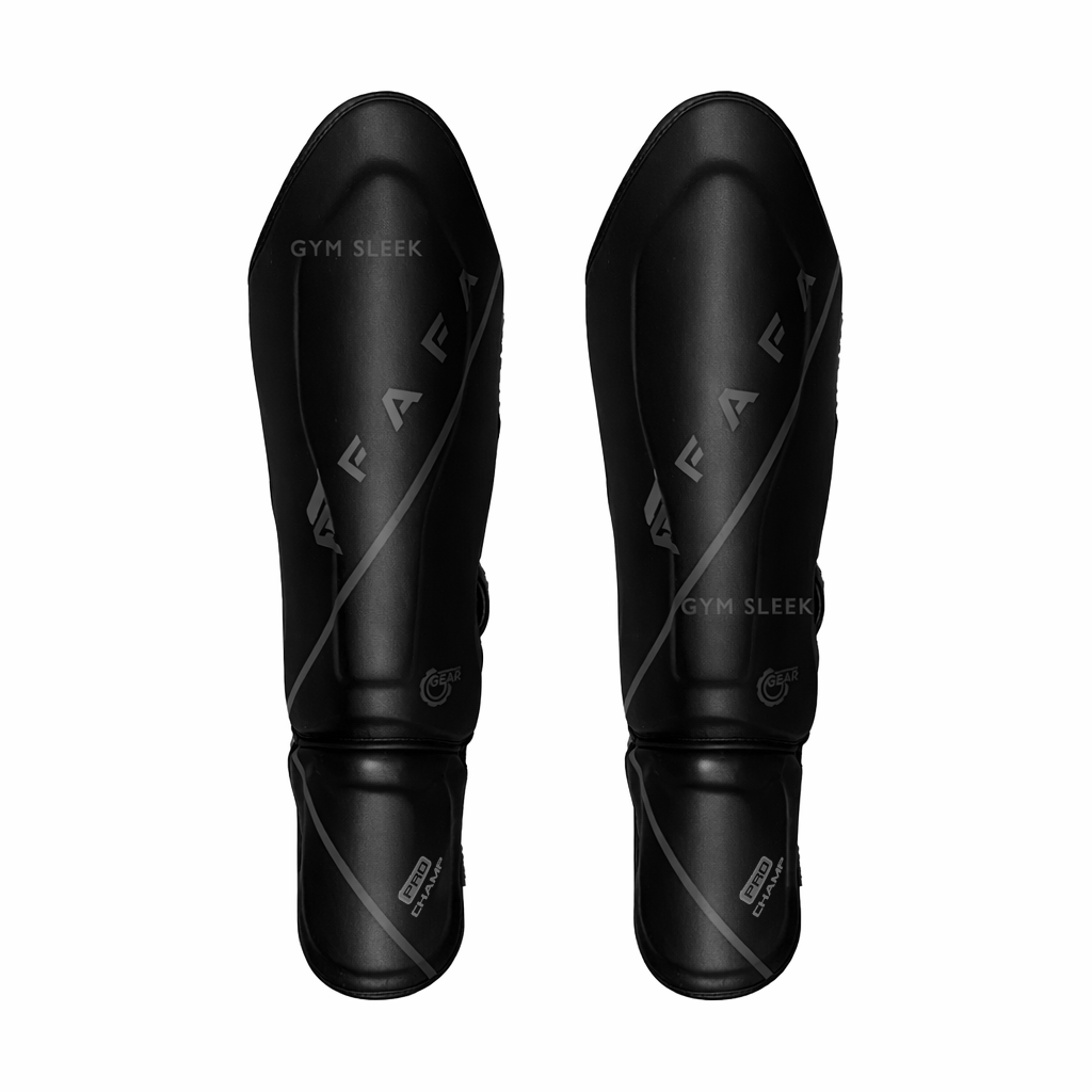 Protège-Tibias de Combat Double Protection – Muay Thai, MMA, Kickboxing | Gym Sleek