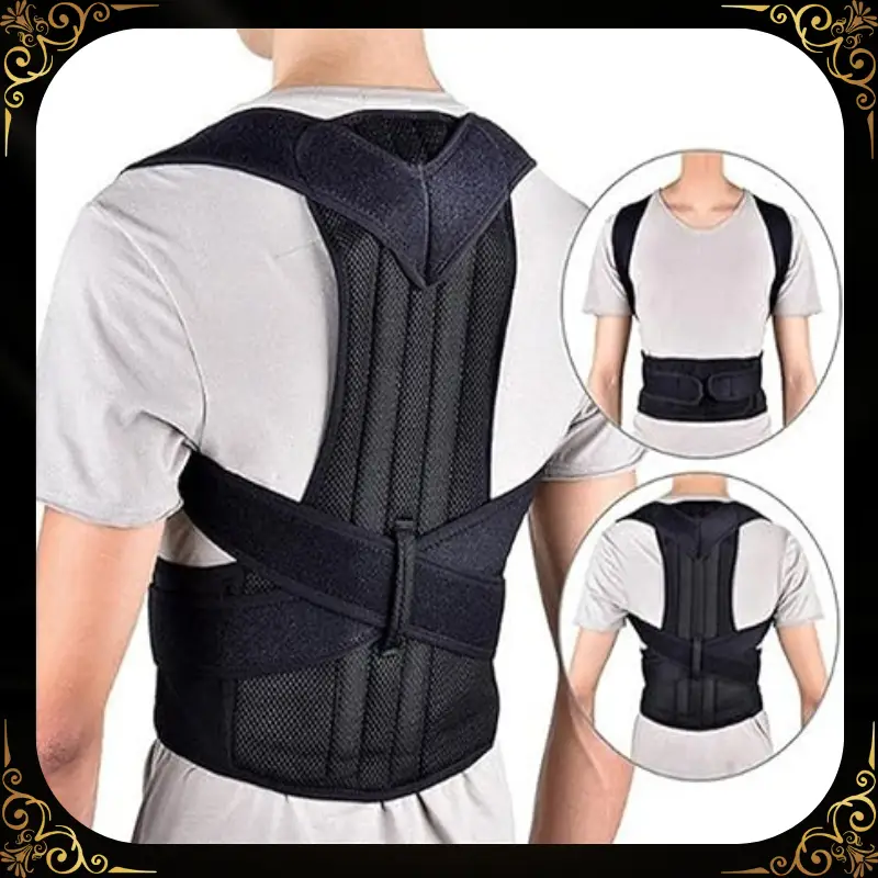 مشد الظهر والأكتاف للرجال والنساء – دعم لتقويم الظهر وتخفيف آلام الكتفين