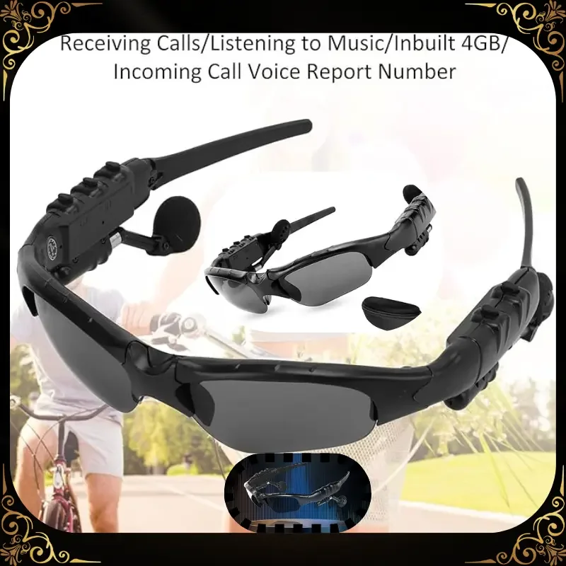نظارات شمسية بلوتوث ذكية مقاومة للماء للرجال والنساء – سماعات مدمجة – قابلة للطي وعالية الجودة