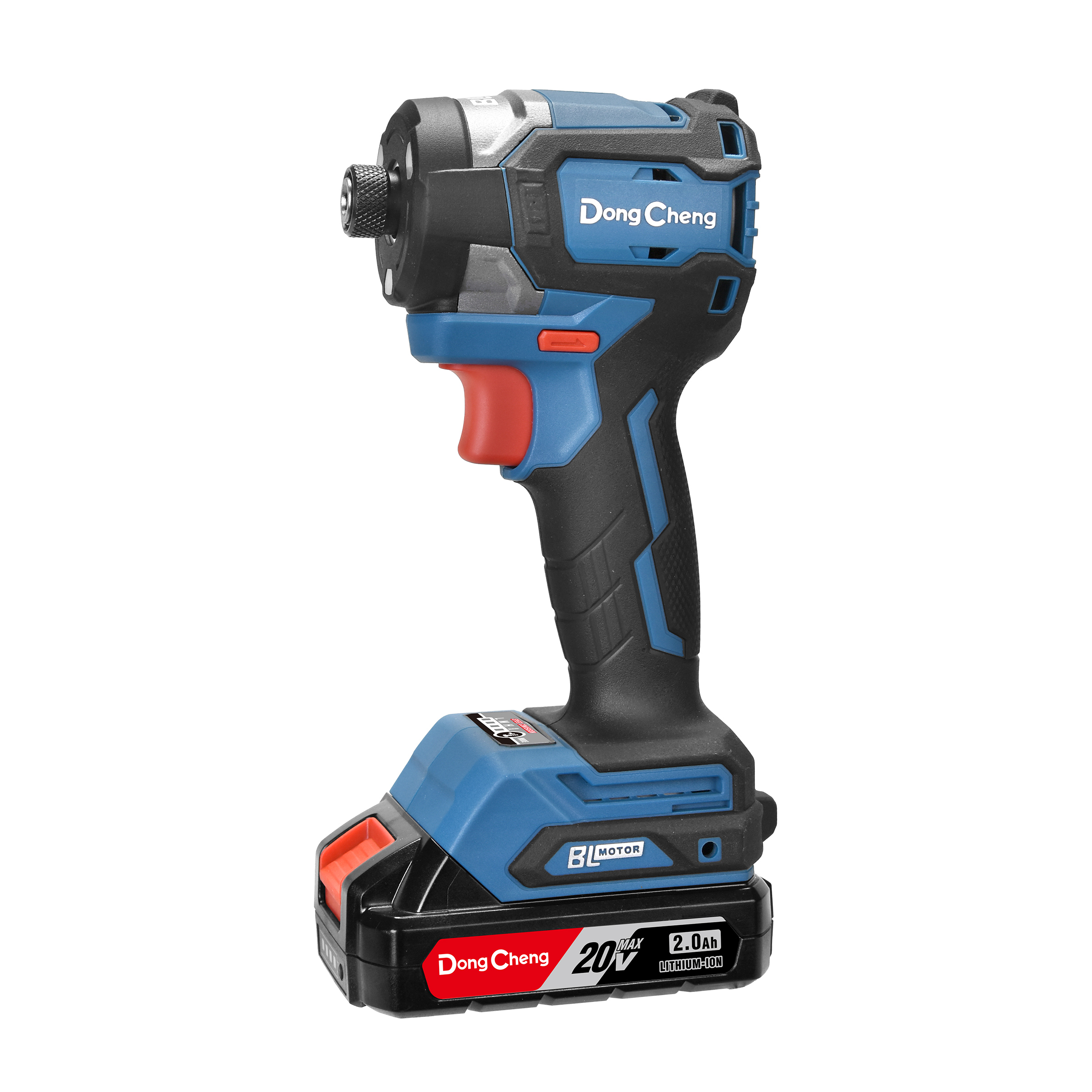 🔧 مفك صدمات لاسلكي DongCheng 20V بدون فحمات – عزم دوران 208N·m مع ضوء LED