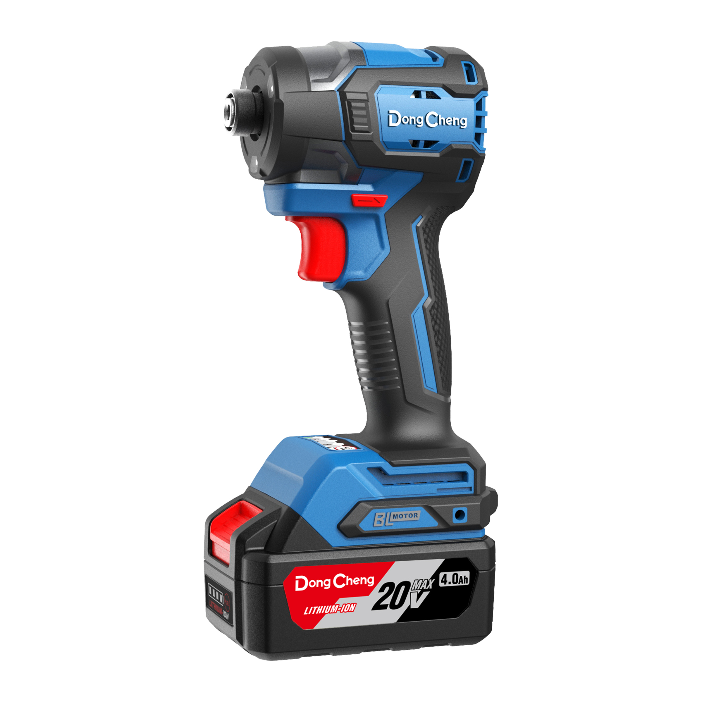 🔧 مفك صدمات لاسلكي DongCheng 20V بدون فحمات – عزم دوران 208N·m مع ضوء LED