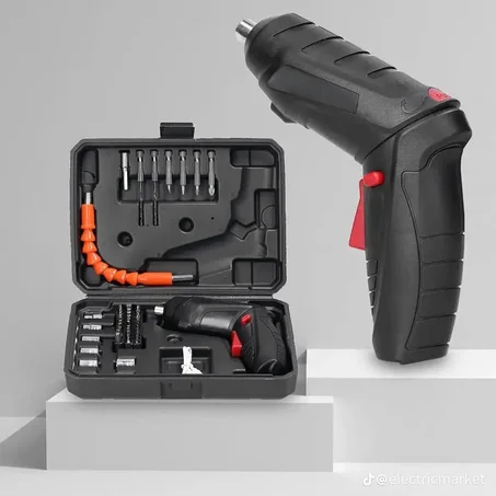 طقم  مفك  كهربائي  متكامل  مع  رؤوس  متعددة   حلّ وزيّر بسهولة… بدون مجهود وفي ثواني