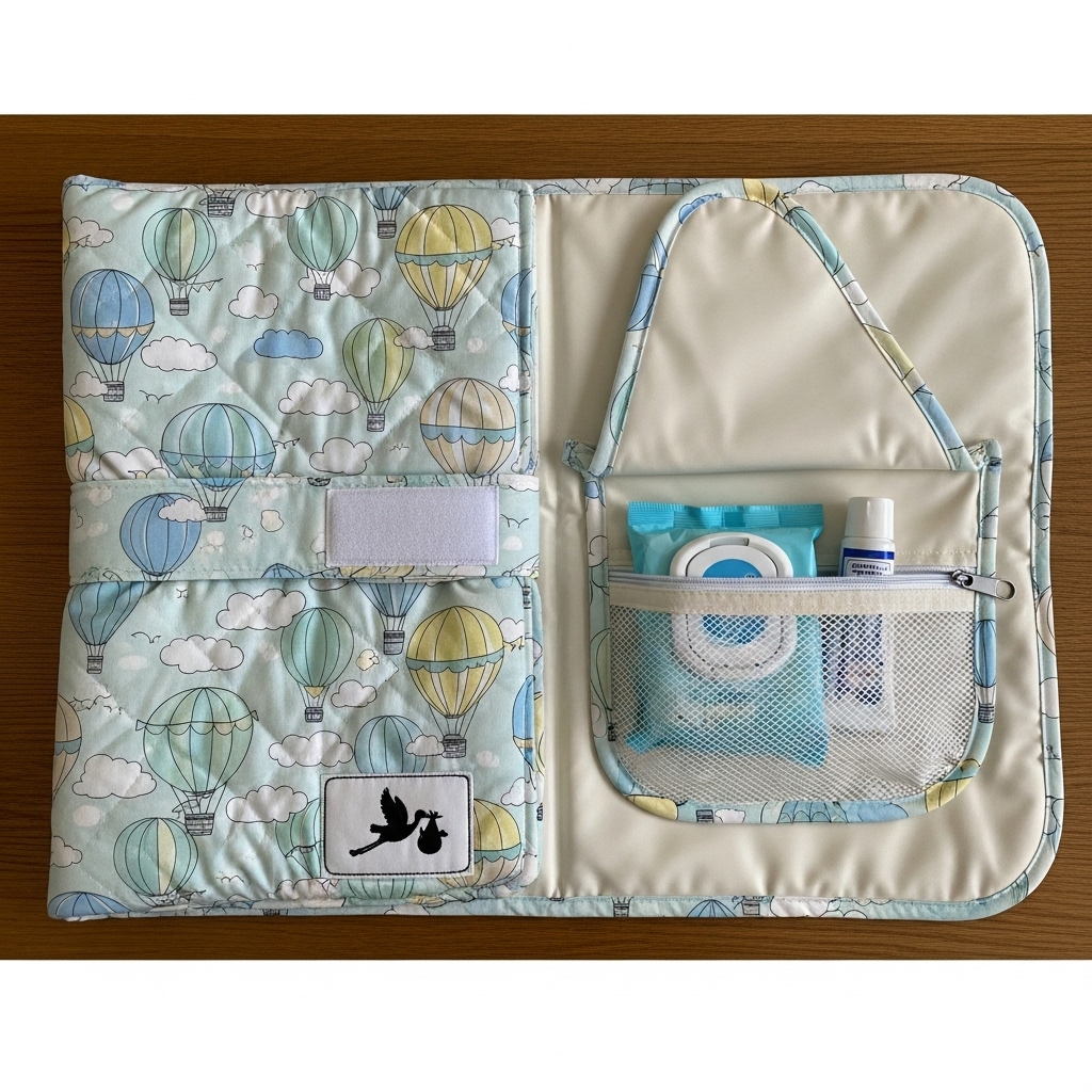 شالة تغيير حفاضات محمولة (Portable Baby Changing Mat)