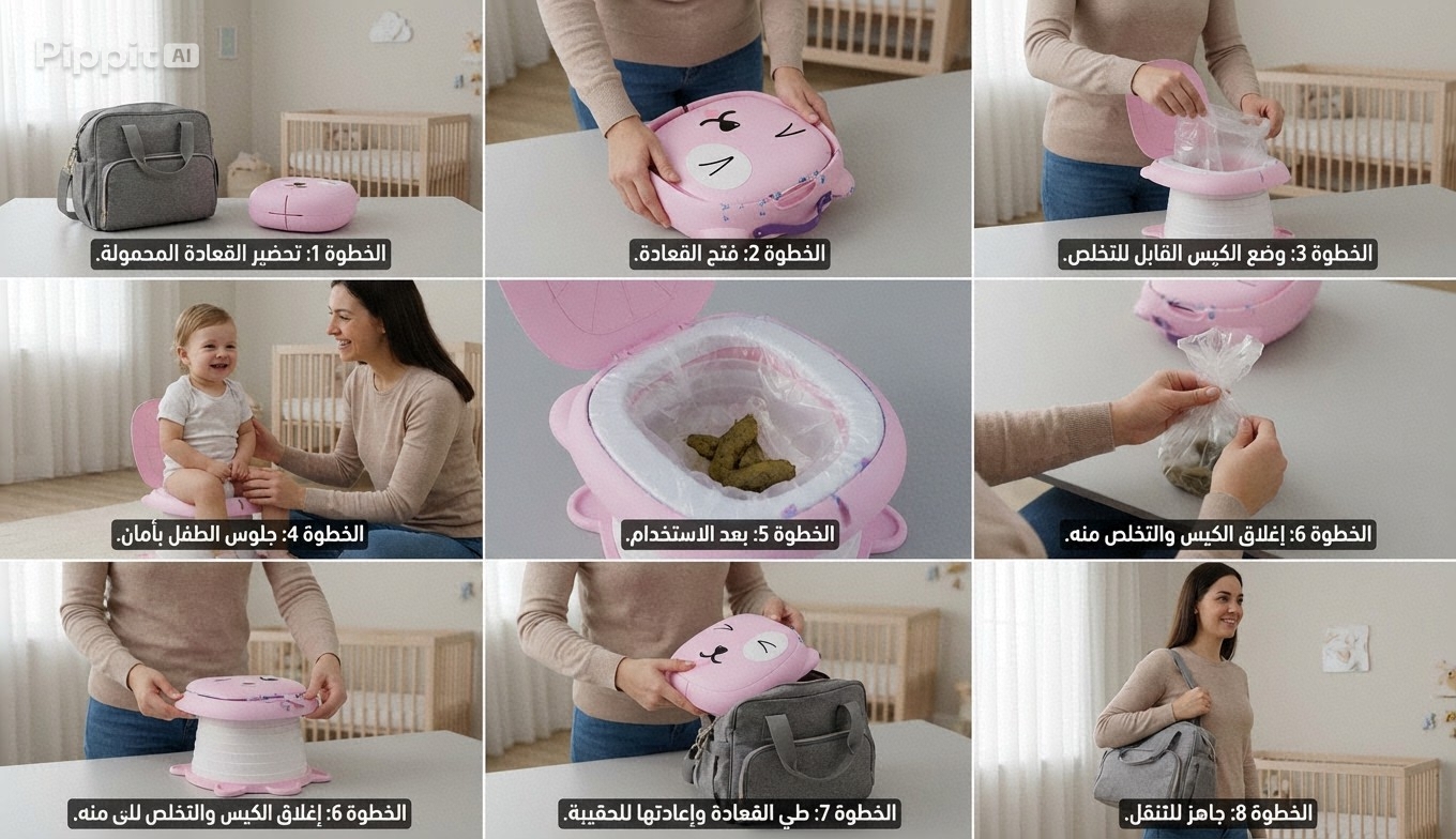 ✨ مرحاض المحمولة للأطفال”