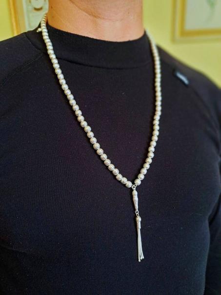 سلسلة تسبيح فضية