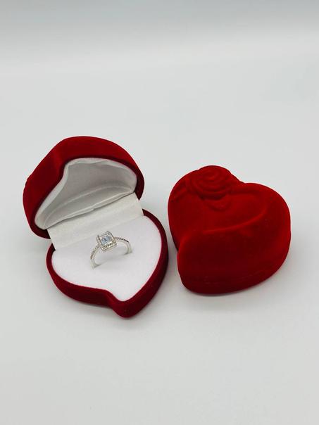 خاتم مربع نقرة 💍